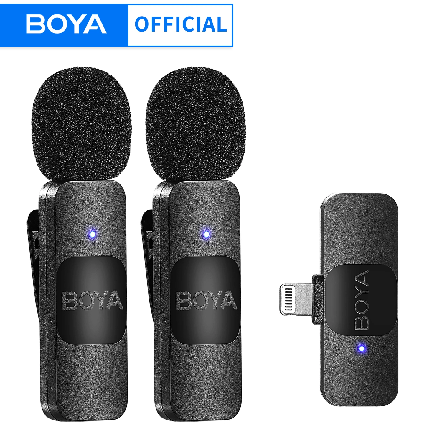 BOYA BY-V 전문가용 무선 라발리에 미니 마이크