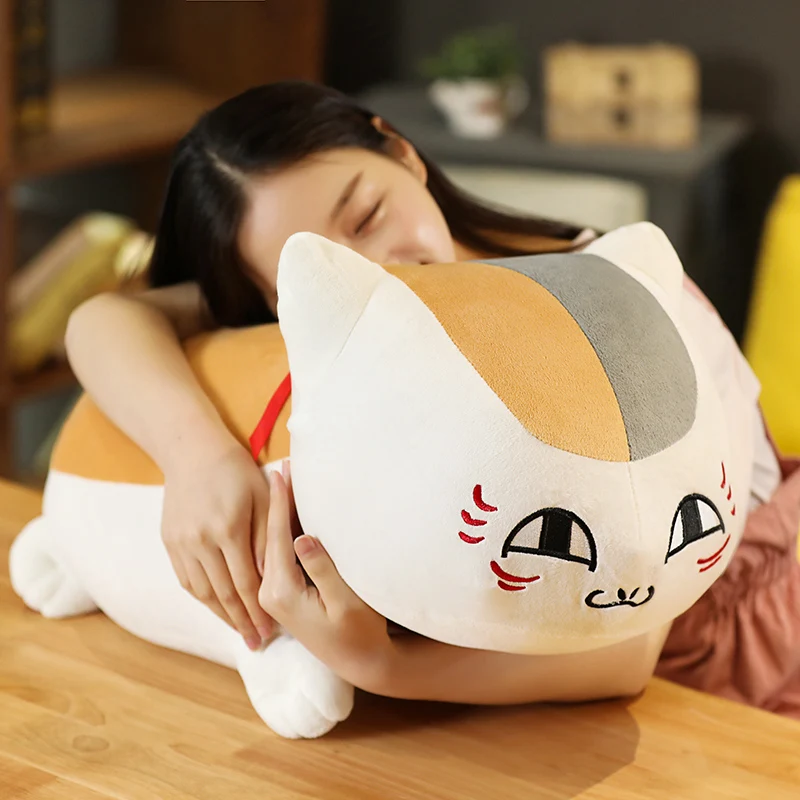 20-60cm 나츠메 Yuujinchou Nyanko 선생님 플러시 고양이 애니메이션 만화 봉제 인형