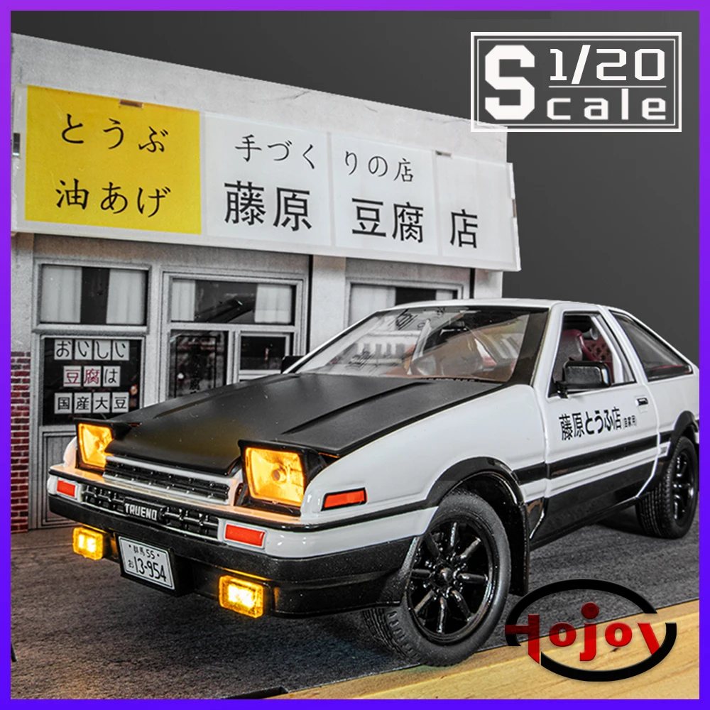 스케일 1/20 초기 D AE86 금속 다이 캐스트 합금 장난감 자동차 모델 트럭 소년 어린이 당겨 장난감 차량 취미 컬렉션