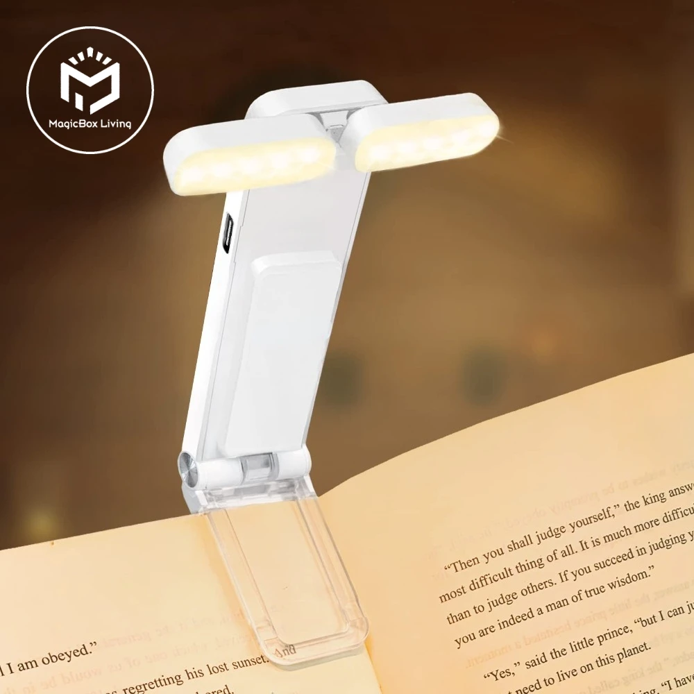 침대에서 독서용 USB 충전식 책 조명