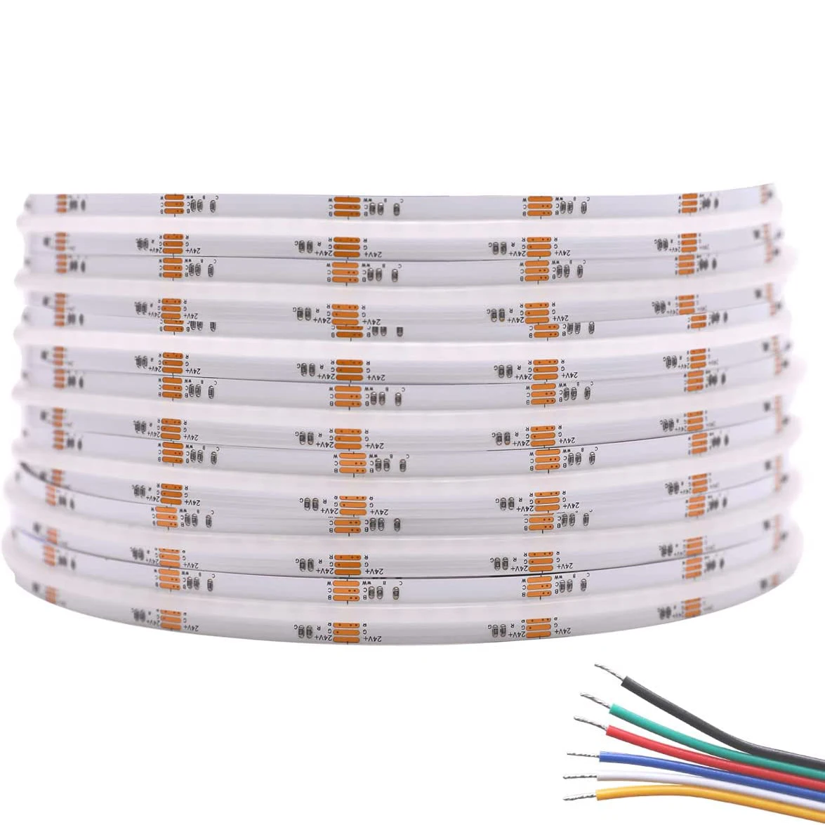 CCT RGB RGBW RGBCCT COB LED 스트립 조명