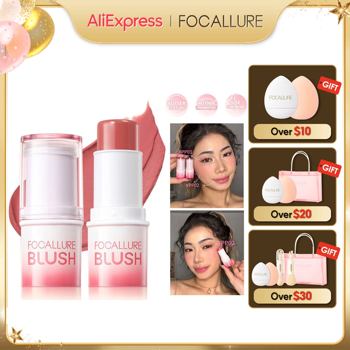 FOCALLURE 다용도 블러시 스틱