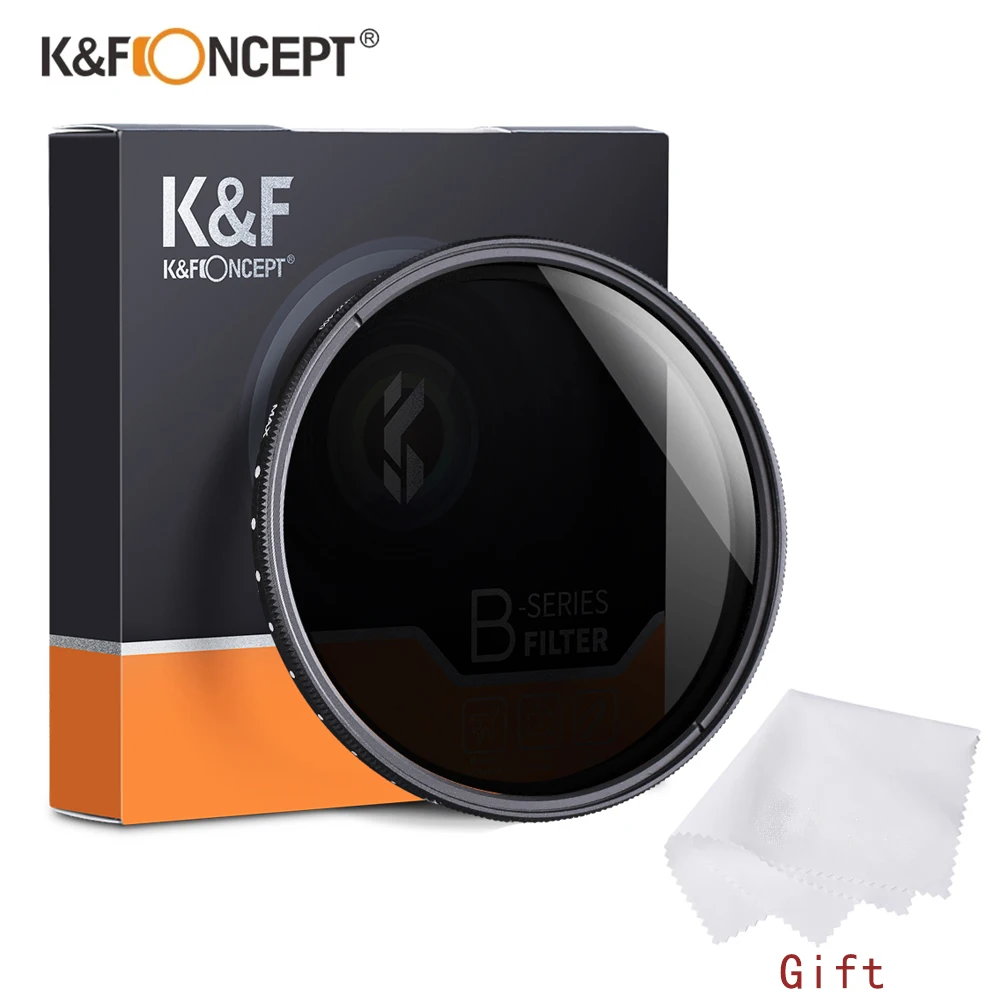 K & F CONCEPT ND2-ND400 페이더 가변 ND 필터