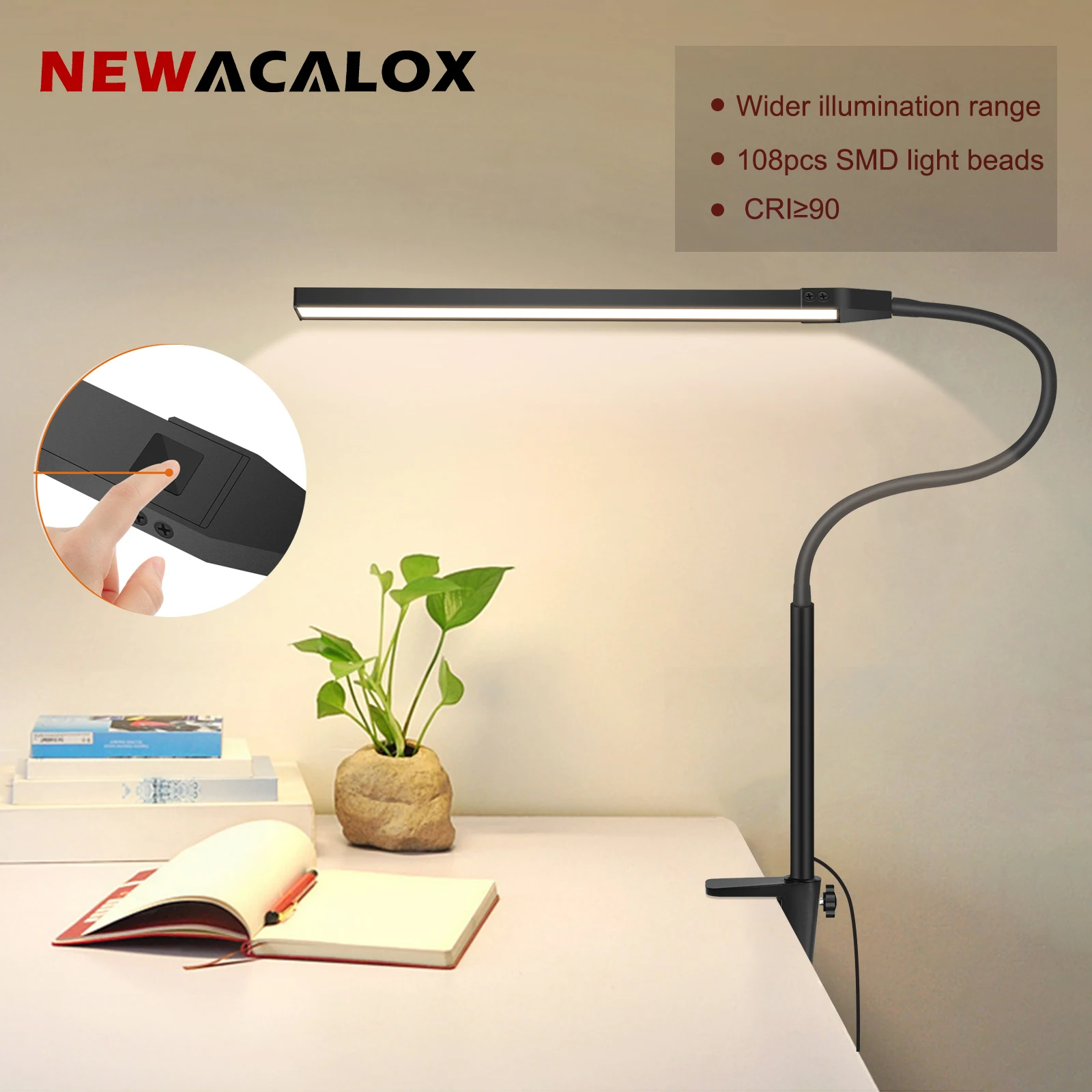 NEWACALOX 책상 클램프 스크린 바