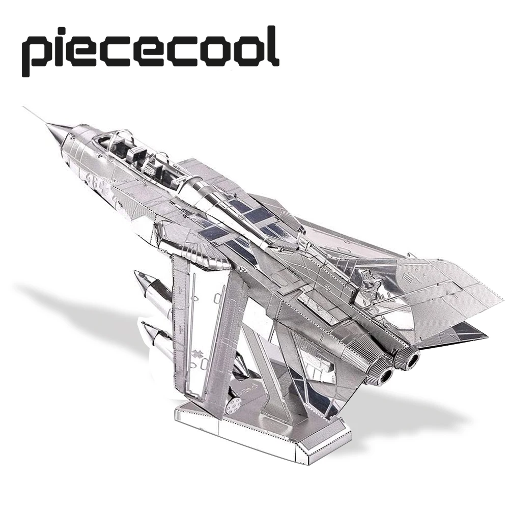 Piececool-3D 금속 토네이도 파이터 제트 모델 빌딩 키트