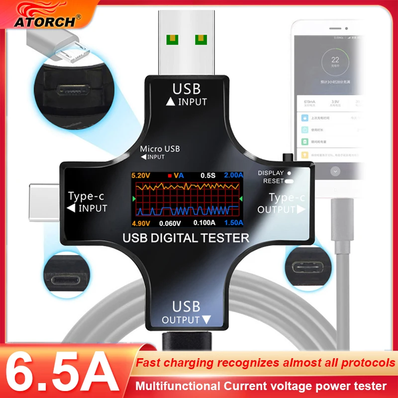 USB 테스터 DC C타입 PD 디지털 전압계