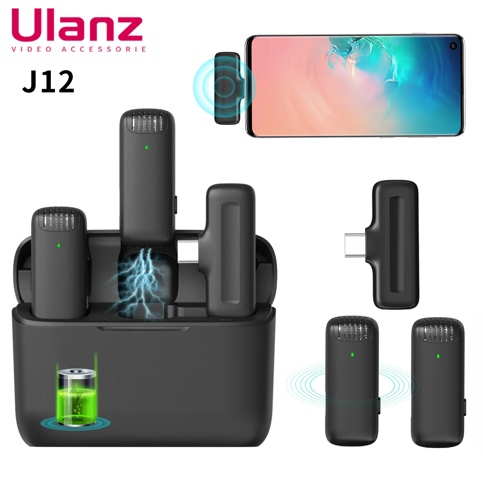 Ulanzi J12 라발리에 마이크