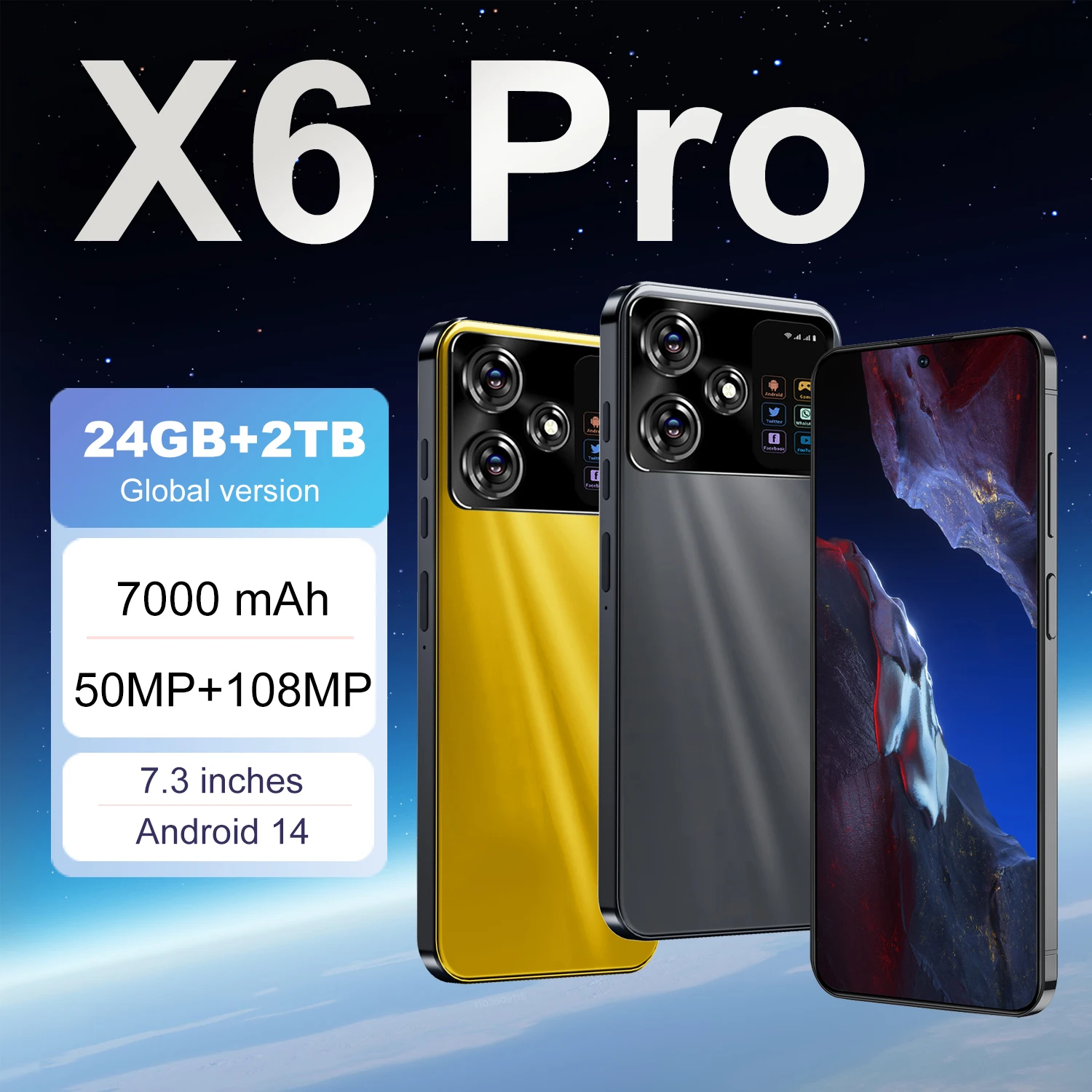 X6 프로 스마트폰 글로벌 버전