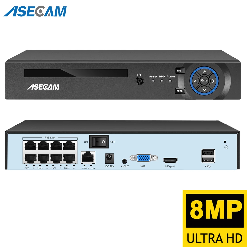 슈퍼 POE NVR 비디오 레코더 오디오 IP 카메라