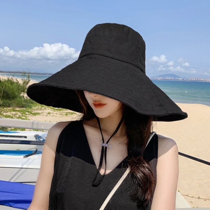 여성용 용수철 여름 접이식 여행용 태양 모자