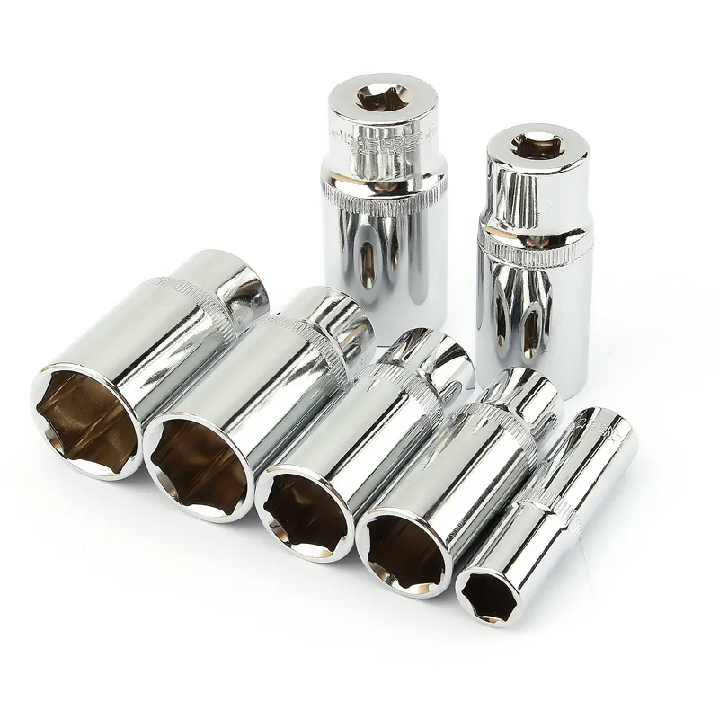 1 개 3/8 인치 드라이브 6 포인트 딥 소켓 헤드 10mm 구멍 육각 확장 슬리브 헤드