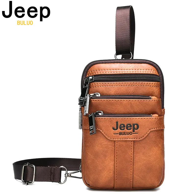 JEEP-BULUO 다기능 작은 슬링 가슴 가방