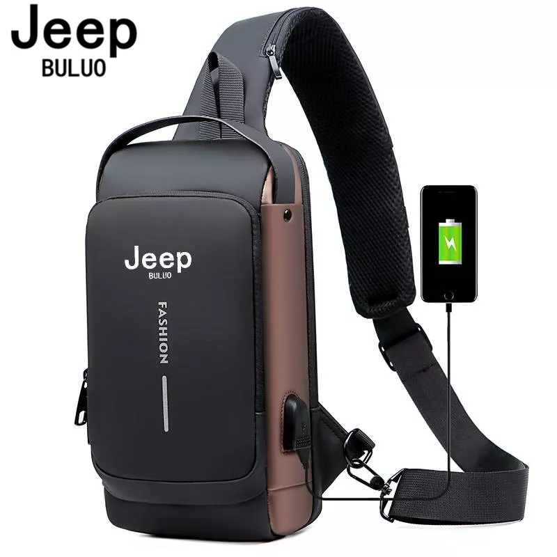 JEEP BULUO 브랜드 남성용 가슴 슬링백