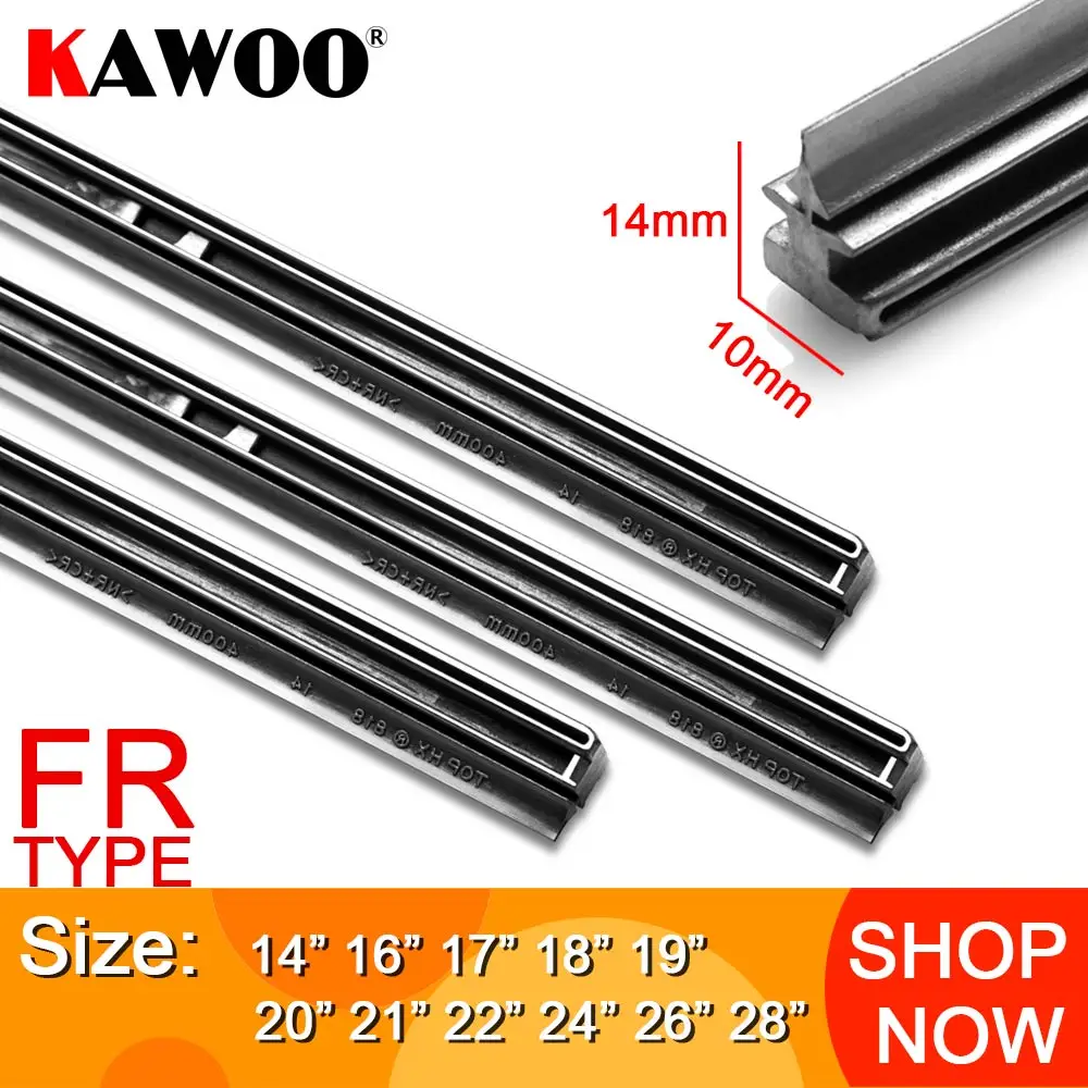 KAWOO 자동차 앞 유리 와이퍼 블레이드 스트립