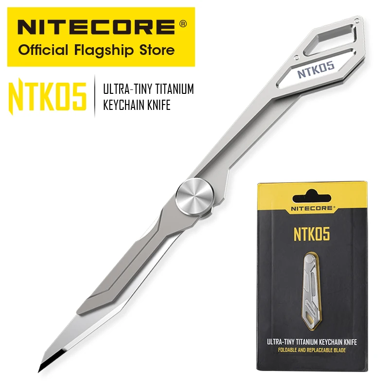 Nitecore 초소형 티타늄 미니 키체인 나이프