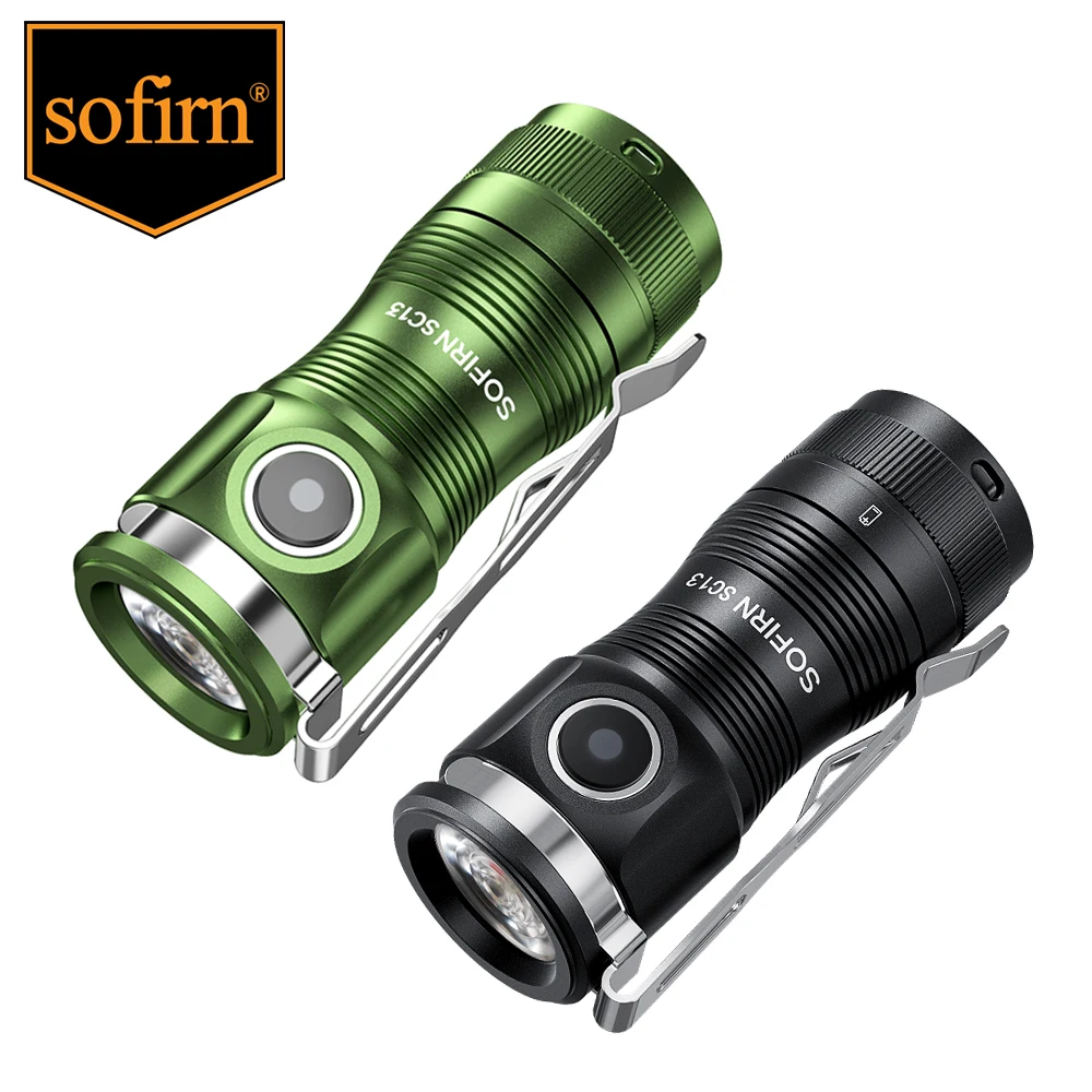 Sofirn 미니 SC13 SST40 LED 전술 18350 충전식 손전등