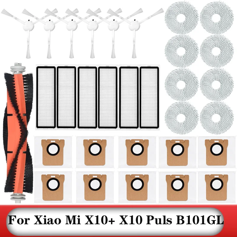 샤오미 로봇 진공 X10 + X10 플러스 B101GL 용 예비 부품 액세서리