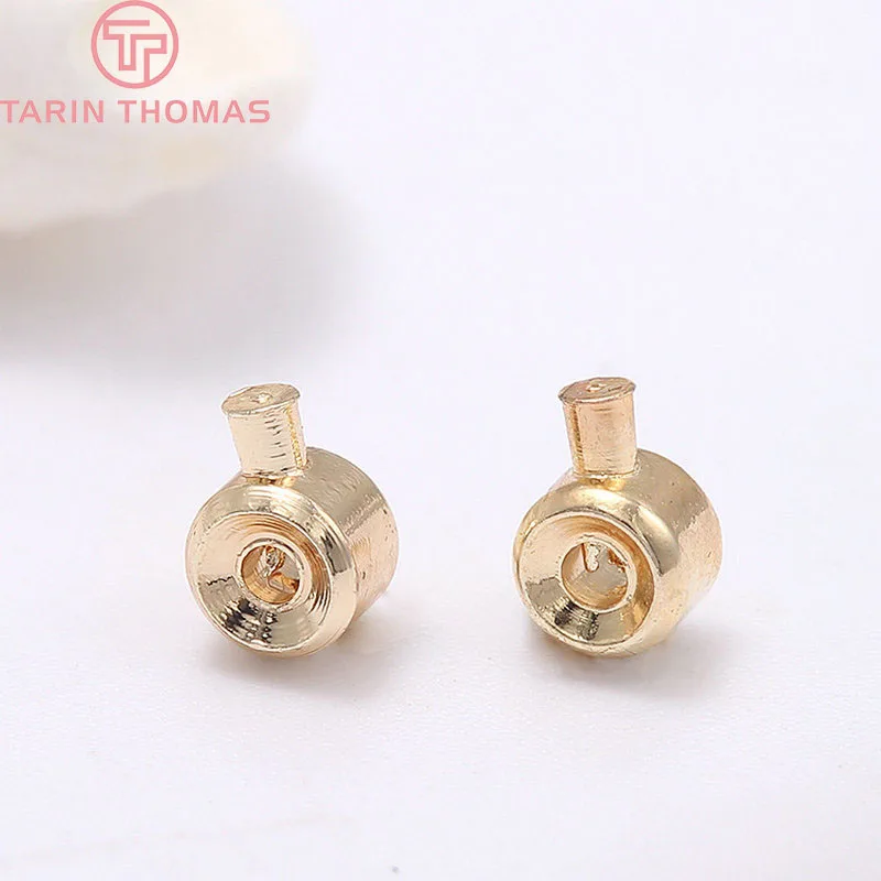 (2769)20PCS 2.5x3.2MM 24K 골드 컬러 황동 클립 스테이션 Clasps 고품질 쥬얼리 만들기 용품 Diy Findings 액세서리