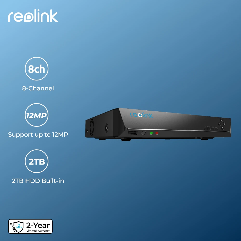 Reolink 8CH 4K 보안 카메라 시스템 8MP IP 카메라 키트(줌 16채널 24/7 안정적인 비디오 녹화 8채널 PoE NVR 포함)