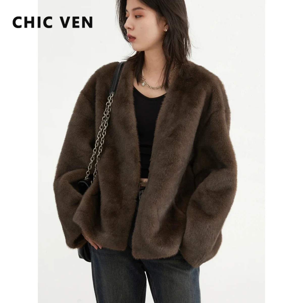 CHIC VEN 여성용 루즈 캐주얼 재킷