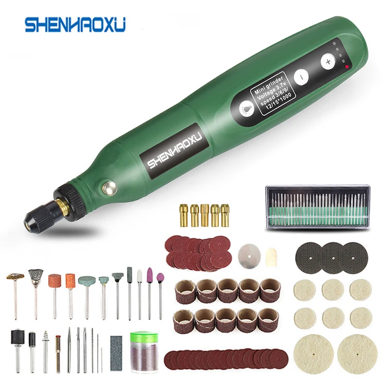 Dremel 액세서리가 있는 무선 그라인더 전기 드릴