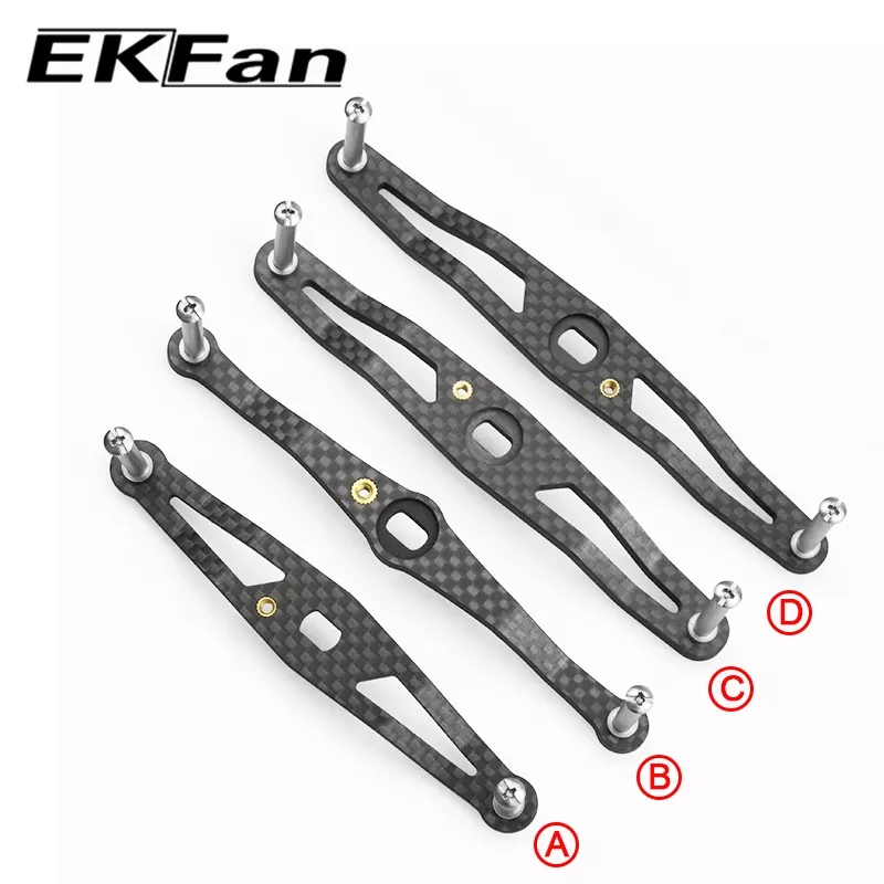 EKFAN 탄소 섬유 낚시 왼쪽 오른쪽 핸들