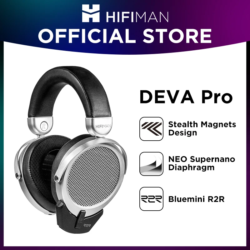 HIFIMAN-Deva 프로 오버이어 풀 사이즈 오픈 백 평면 마그네틱 헤드폰