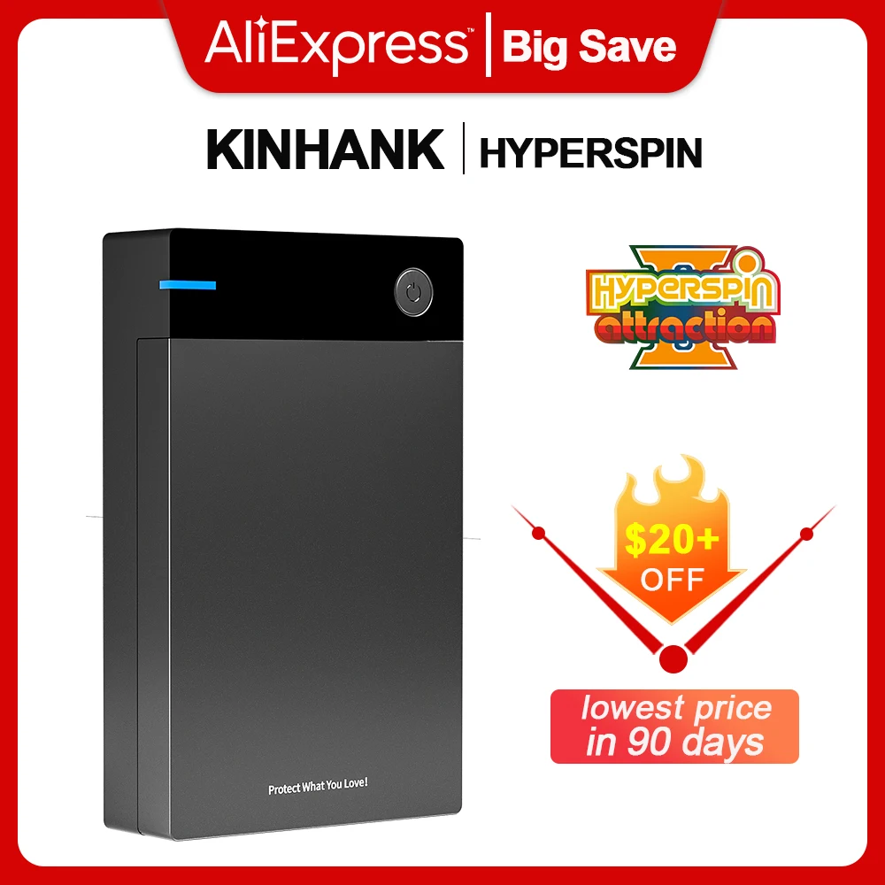 Hyperspin 어트랙션 게임용 HDD 레트로 게임 콘솔