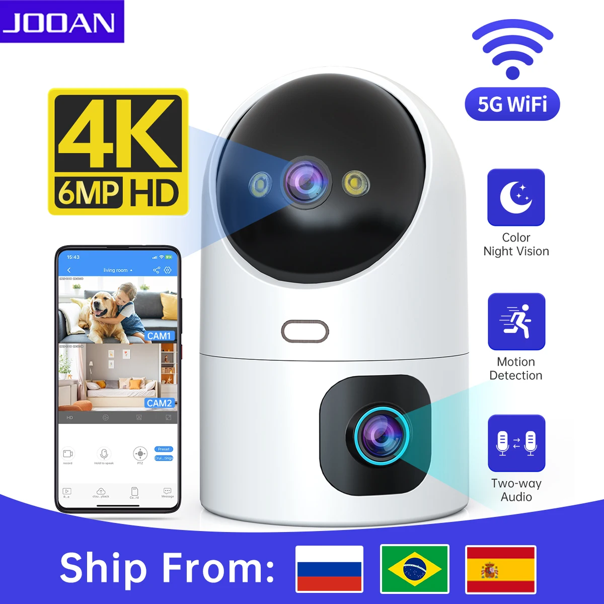 JOOAN 4K PTZ IP 카메라
