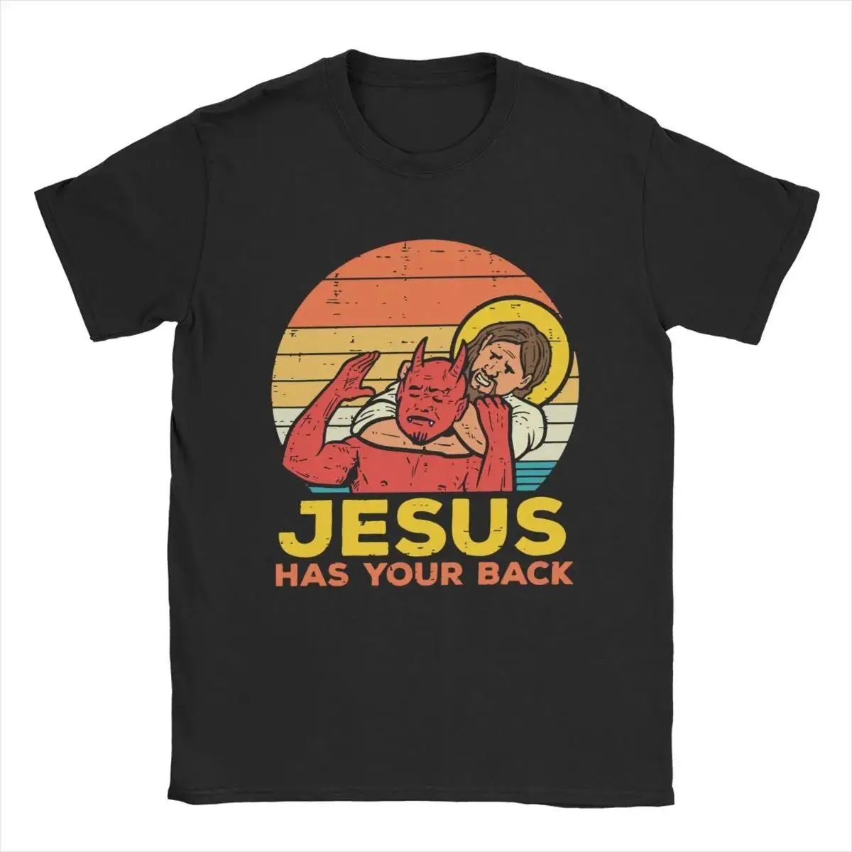Jesus Have Your back Jiu Jitsu 레트로 기독교 티셔츠