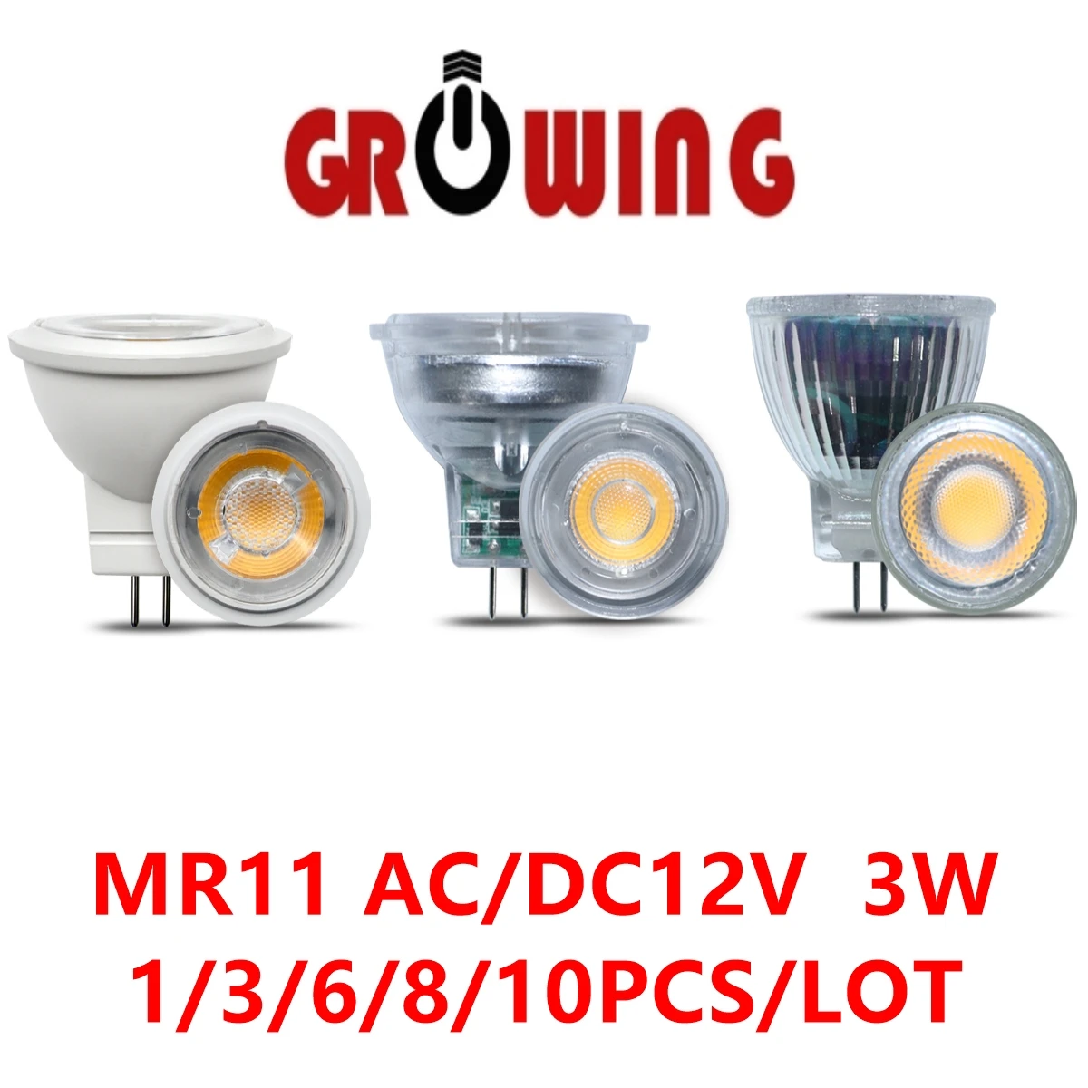 LED 미니 COB 스포트라이트 MR11 GU4 고휘도 따뜻한 백색 조명