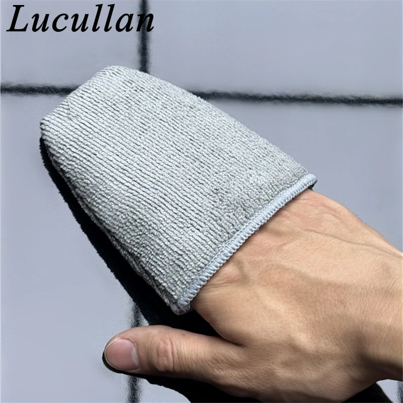 Lucullan 스폰지 마이크로 화이버 핑거 팁 미트