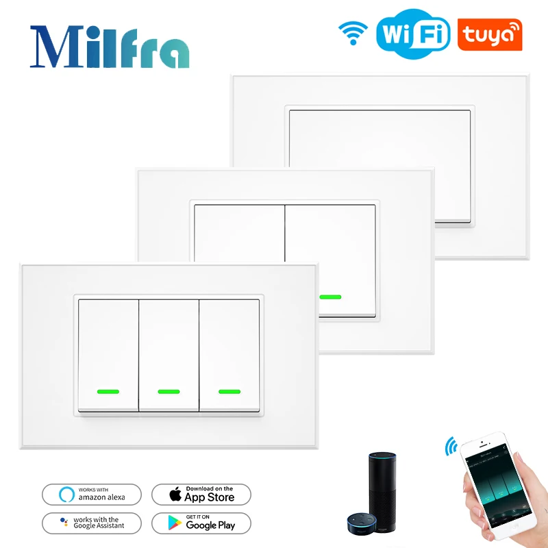 Milfra 스마트 와이파이 스위치 중성선 옵션