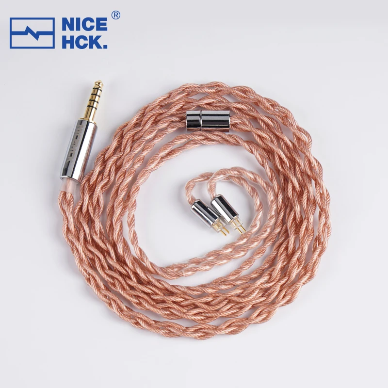 NICEHCK EarlOFC 5N OFC + 5N 실버 도금 OFC 이어버드 업그레이드 HIFI 케이블