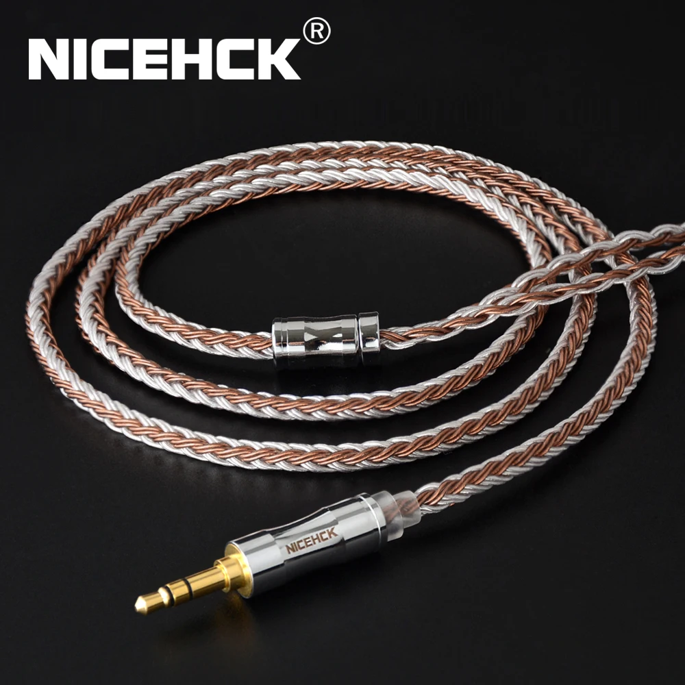 NiceHCK C16-5 16 코어 구리 실버 혼합 케이블