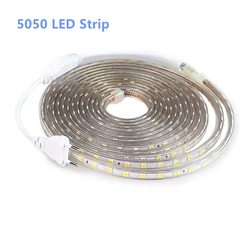 SMD 5050 AC 220 V LED 스트립