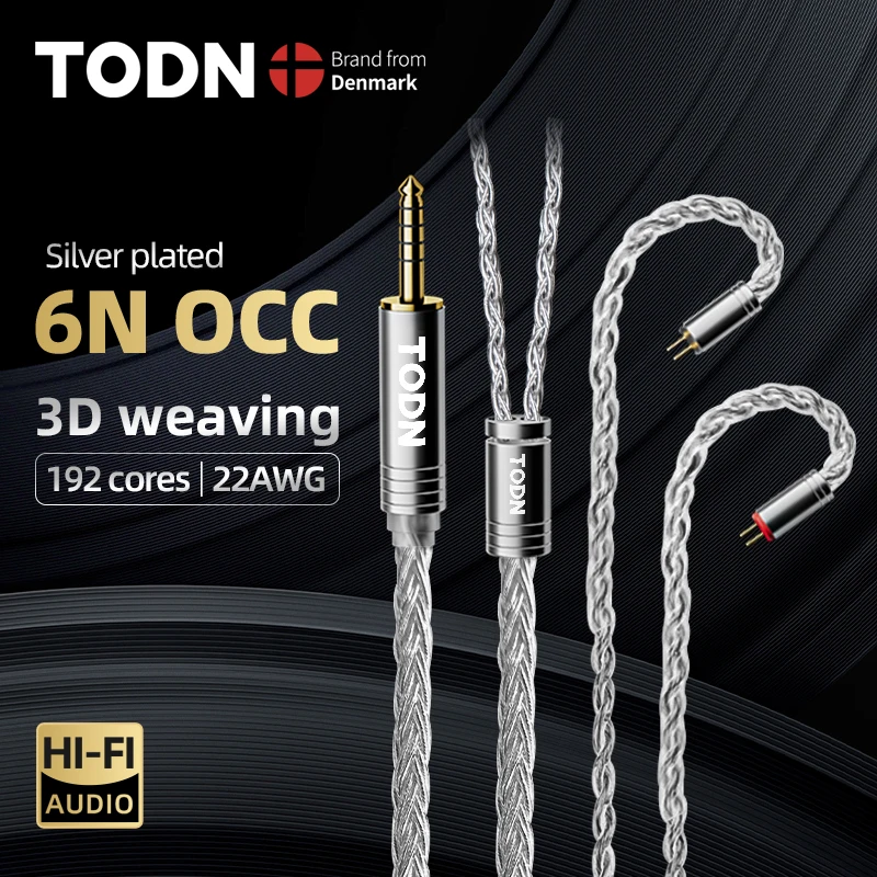 TODN 하이파이 오디오 이어폰 케이블