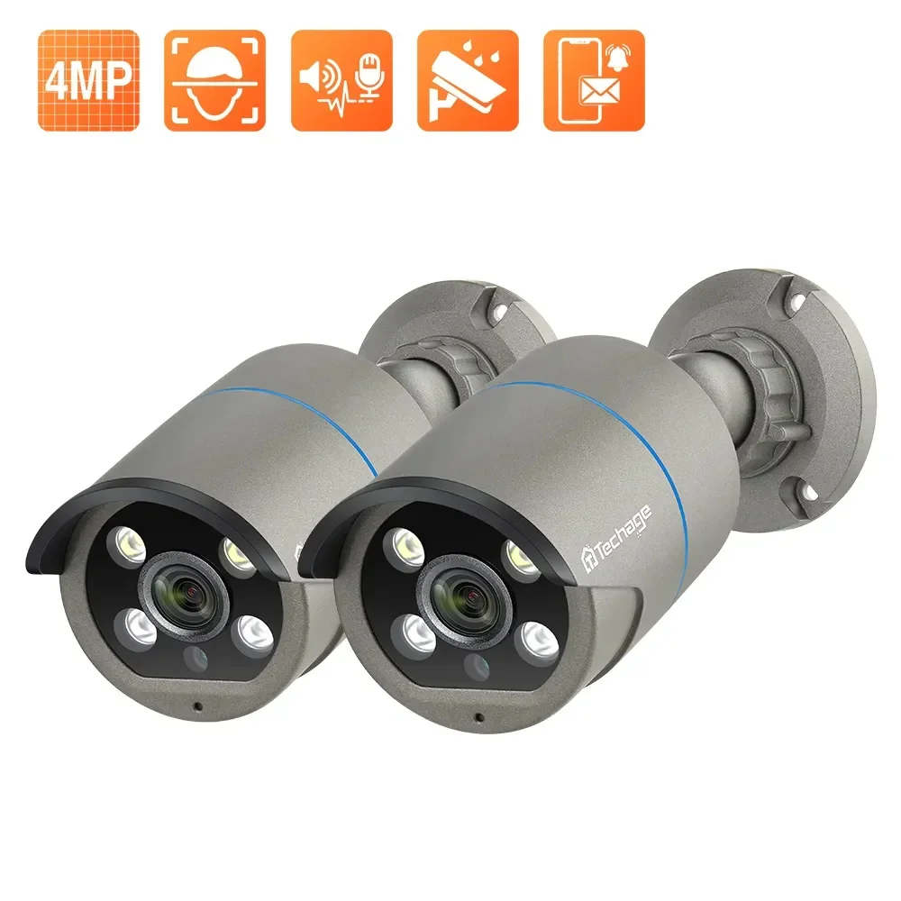 Techage NVR 키트용 양방향 오디오 IR 카메라