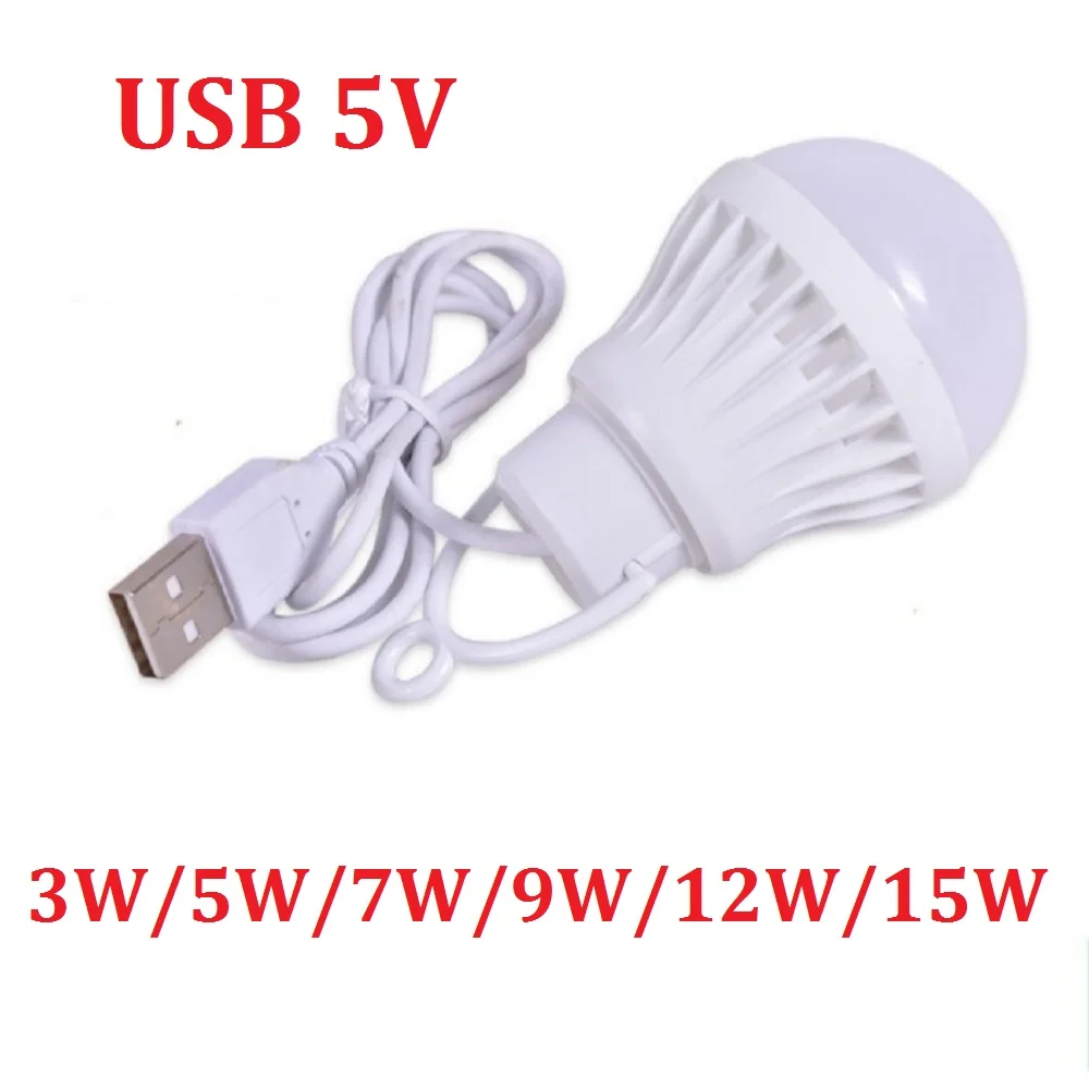 USB LED 휴대용 캠핑 램프 미니 전구