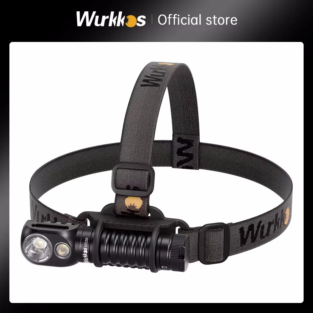 Wurkkos HD20 헤드램프 충전식 21700 헤드라이트 2000lm 듀얼 LED LH351D XPL USB 리버스 차지 마그네틱 테일 작업 캠프 라이트