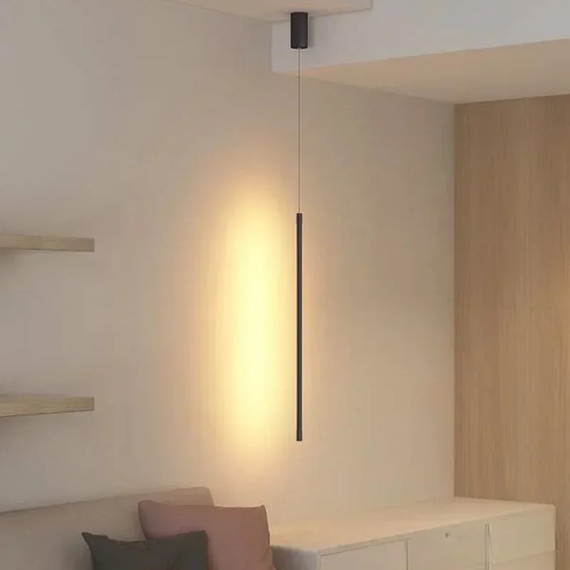 모던한 LED 긴 펜던트 조명