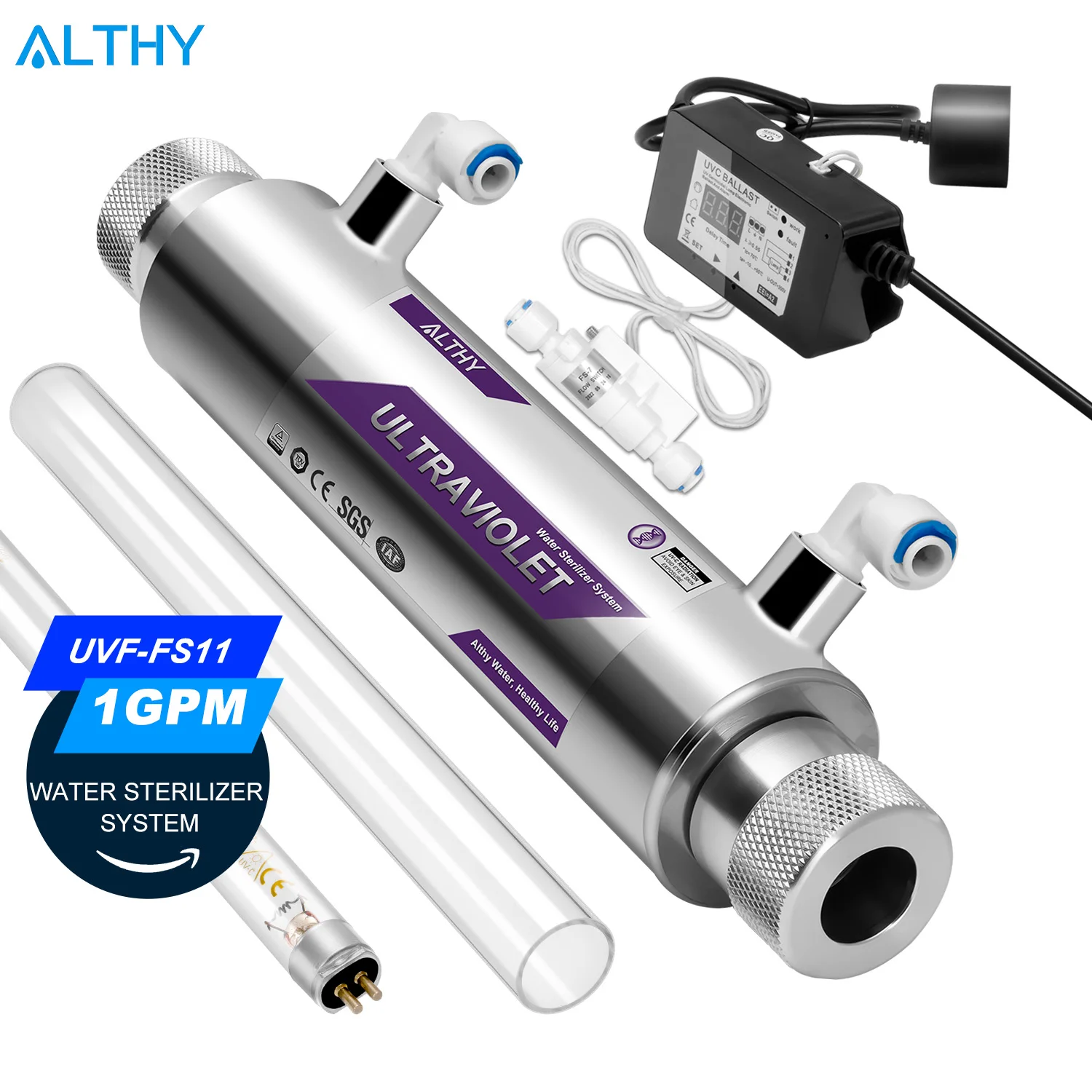 ALTHY UV 자외선 물 살균기 정수기 시스템