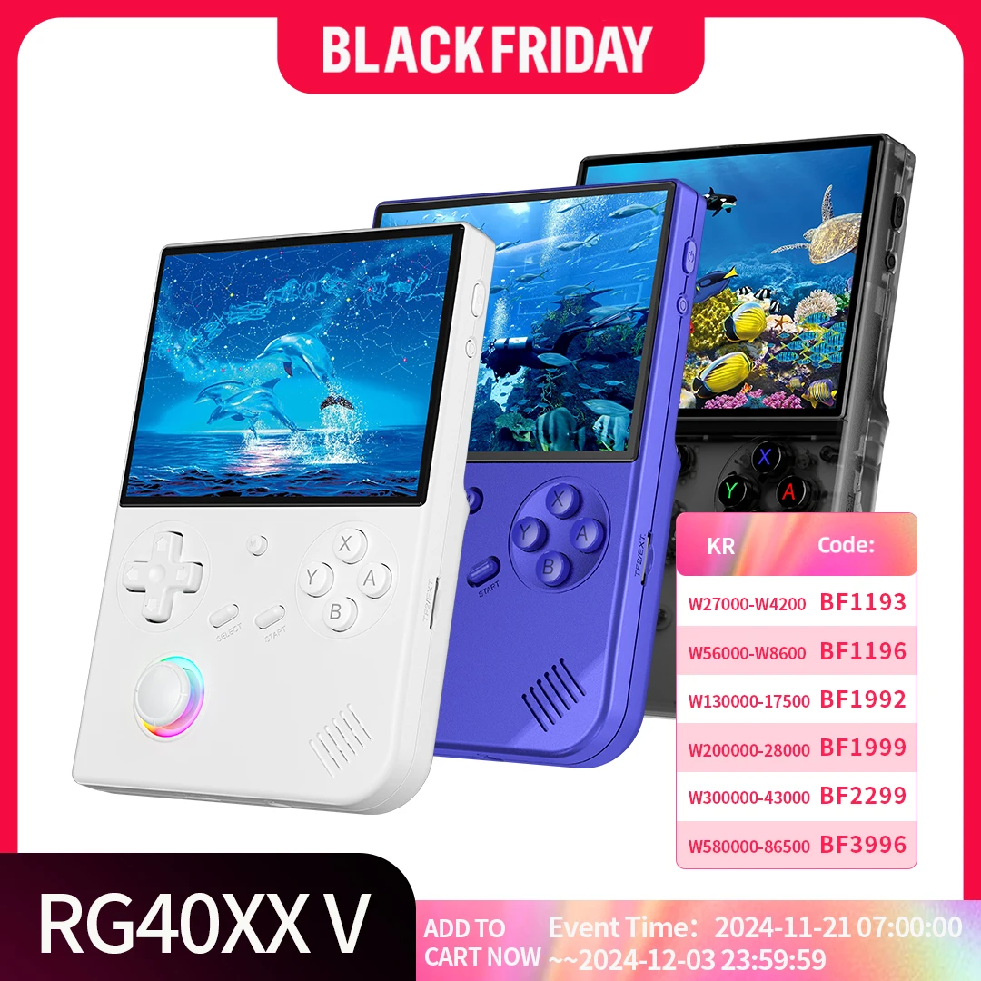 ANBERNIC RG 40XXV RG40XXV 휴대용 게임 콘솔