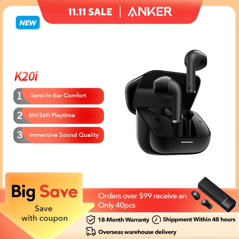 Anker Soundcore K20i 세미 인이어 이어버드