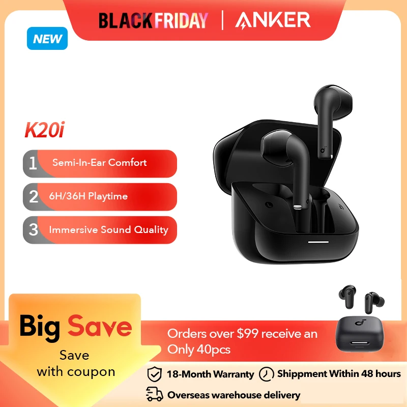 Anker Soundcore K20i 세미 인이어 이어버드