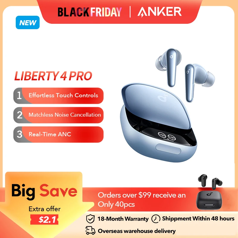 Anker Soundcore Liberty 4 Pro 노이즈 캔슬링 무선 이어버드