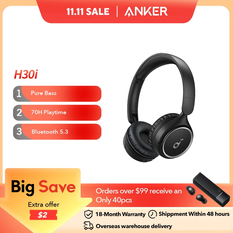 Anker Soundcore 무선 온이어 헤드폰
