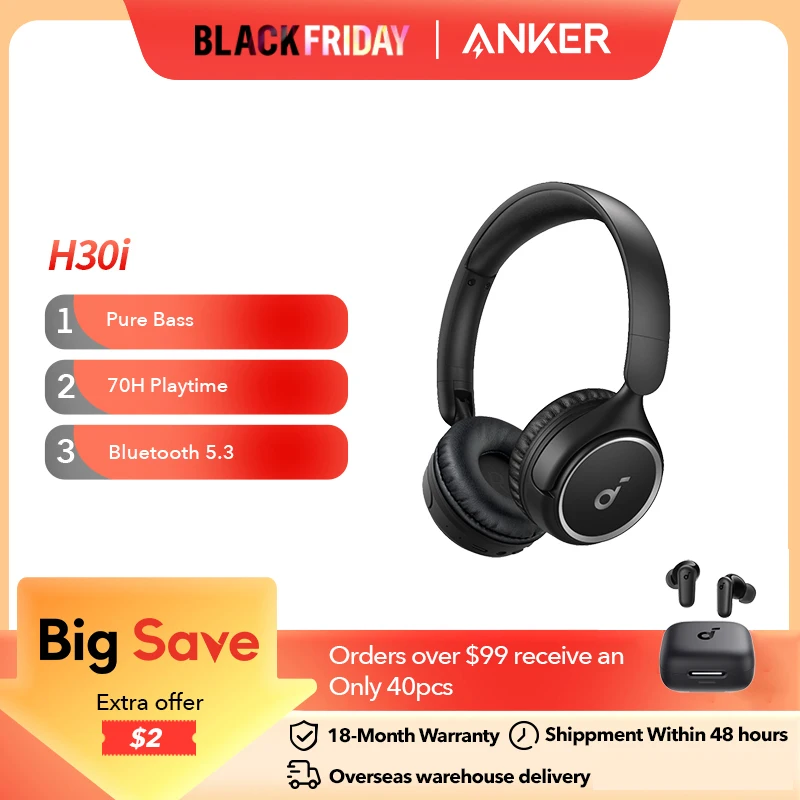 Anker Soundcore 무선 온이어 헤드폰