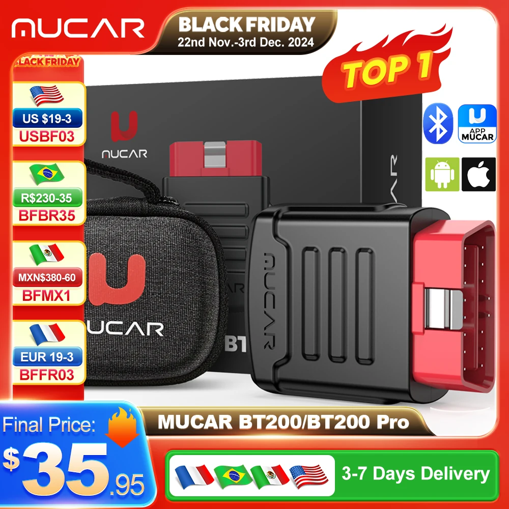 MUCAR BT200/BT200 Pro OBD2 스캐너