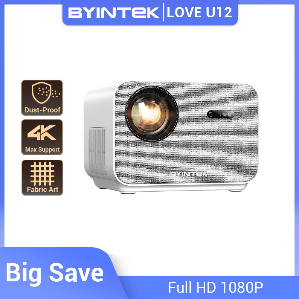 BYINTEK LOVE U12 풀 HD 1080P 프로젝터